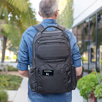 *NEW* 15" TSA-Friendly Laptop Backpack with Dual Water Bottle Holders, USB-Tech Port and 15 Pockets!