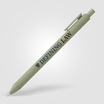 *NEW* Budget-Friendly Colorful Smooth-Writing Ballpoint Plastic Pen with Rubberized Soft Touch Finish - Full Color Imprint