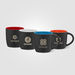 *NEW* 12 oz Matte Black Ceramic Mug with Glossy Color Interior and a Laser-Engraved Imprint
