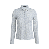 *NEW* G/FORE&reg; Women's Ditsy Floral Tech Jersey Long Sleeve Polo