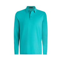 *NEW* G/FORE&reg; Men's Melange Ice Nylon Long-Sleeve Polo