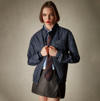 *NEW* Members Only&reg; Womens Lightweight Packable Windbreaker Oversized Jacket