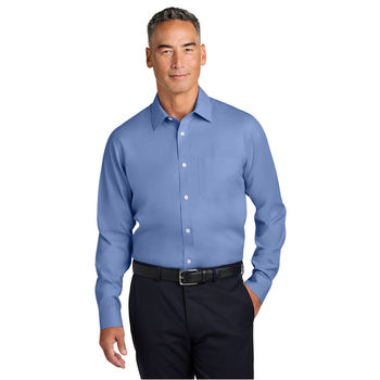 *NEW* Brooks Brothers&reg;&nbsp;Wrinkle-Free Stretch Pinpoint Spread Collar Shirt
