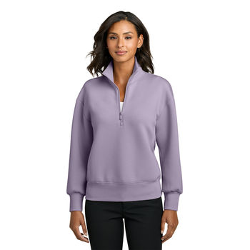 *NEW* Womens Fashion-Forward, Soft-Hand, Scuba-Like Material 1/4-Zip with Odor-Fighting Properties and UPF 50+ UV Protection