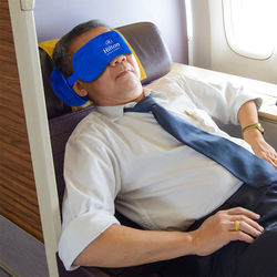 *NEW* 2-in-1 Travel Neck Pillow with Built-In Sleep Mask