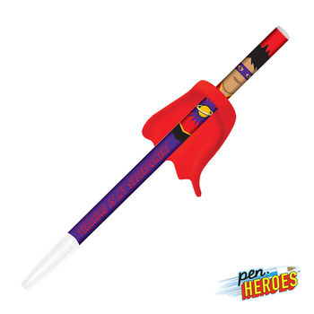 *NEW* Male Superhero Novelty Pen with Cape