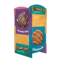 *NEW* Freestanding 2.5' Tall Lightweight, 8-Piece Stackable, Easy-Assembly, Paperboard Marketing Cubes Make for a Great Centerpiece and Have Space for Multiple Sponsor Logos