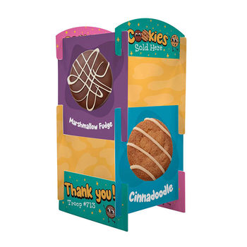 *NEW* Freestanding 2.5' Tall Lightweight, 8-Piece Stackable, Easy-Assembly, Paperboard Marketing Cubes Make for a Great Centerpiece and Have Space for Multiple Sponsor Logos