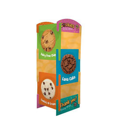 *NEW* Freestanding 3.5' Tall Lightweight, 10-Piece Stackable, Easy-Assembly, Paperboard Marketing Cubes Have Plenty of Space for Multiple Sponsor Logos