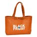 *NEW* 25" x 12.5" Rugged, Yet Soft 18 oz Cotton Canvas Tote Bag with Snap Closure, Matching Copper Rivets and Shoulder Length Handles with a Full-Color Imprint