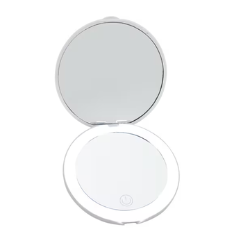 *NEW* Rechargeable LED Makeup Mirror with Dual Mirrors and 2x Magnification