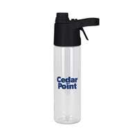 *NEW* 20 oz Combo Water Bottle with Carry Handle and Spray Bottle with Mister Function is a Great Gift for Warm-Weather Events