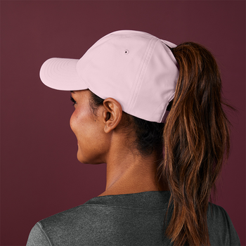 *NEW* Women's UPF-Rated, Unstructured, Low-Profile Performance&nbsp;Cap with&nbsp;Unique Hidden Split Back Allowing for Wear with or without a Ponytail