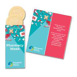*NEW* Fully Customizable Greeting Card with 2 Sugar Cookies is a Mailable Appreciation Gift that is Sure to be Remembered