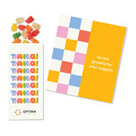 *NEW* Fully Customizable Greeting Card with a 1/4 Pound of Albanese� Sour Gummi Bears is a Mailable Appreciation Gift that is Sure to be Remembered