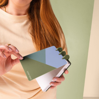 *NEW* Disc-Bound Jotter Task Pad, 4.125"  x 5.75" with Polypropylene Cover: Add, Remove, Rearrange Paper!