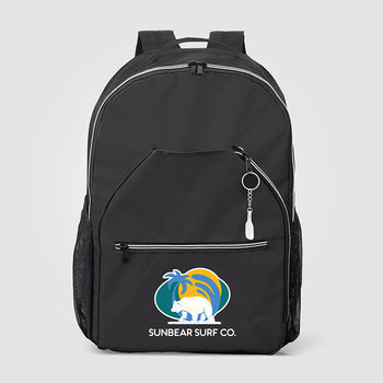 *NEW* 17" x 12" Pickleball Backpack with Paddle Pocket and Multiple Zippered Compartments - Full Color Imprint