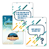 *NEW* 54 Conversation Starter Cards for Team Building, Networking and Happy Hour Events