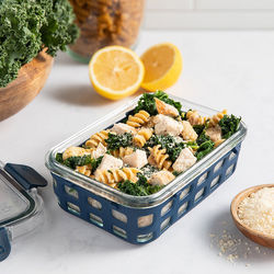 *NEW* Ello&reg; Airtight Rectangular Glass Storage Container with Protective Silicone Sleeve is a Great Staff Appreciation Gift