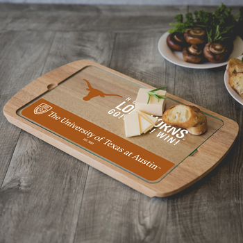 Glass Top Cutting Board with Removable Serving Tray Top with Full Color Printing