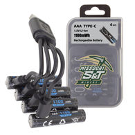 *NEW*  AAA Rechargeable Batteries with Type C Port - 4 Packs