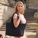 *NEW* 17" Recycled Nylon Quilted Laptop Tote with Dual-Side Zipper Pockets and Trolley Sleeve&nbsp;is a Must for the Fashionable On-The-Go Team