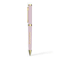 *NEW* Solid Brass Metal Twist-Action Ballpoint Pen with Gold Accents