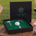 *NEW* Golf-Shaped Wine Accessory Set in a 2-Piece Gift Box with a Golf Green Felt Insert