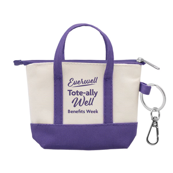 Charm 4.75" x 3.5" Cotton Canvas Tote Bag Charm - Like Those Sold at Popular Trader Stores