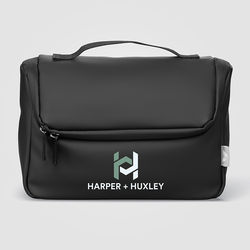 *NEW*&nbsp;Rubberized PVC Hanging Toiletry Bag with Multiple Zippered Compartments&nbsp;and Full-Color Printing