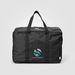 *NEW* 18" Recycled Dual-Compartment Travel Duffel with Trolley Strap, Two-Way Oversized Gold Zippers and Full-Color Printing
