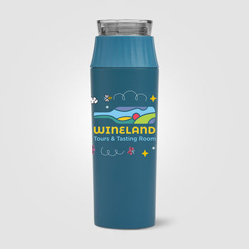 *NEW* 20 oz&nbsp;Recycled Stainless Steel, Vacuum-Insulated Leakproof-Lid Bottle For Hot or Cold Beverages with Full-Color Printing&nbsp; 