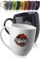 *NEW* 16 oz. Bistro Glossy Personalized Coffee Mugs - 12-Piece Minimum Order