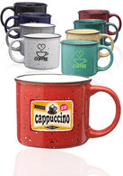 *NEW* 13 oz. Ceramic Campfire Coffee Mugs - 12-Piece Minimum Order