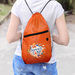 *NEW* Polyester Drawstring Backpack with Pocket- 12-Piece Minimum Order