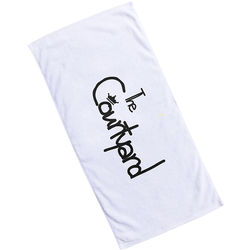 *NEW* 60" x 30" White Coastal Beach Towels  - 12-Piece Minimum Order