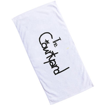 *NEW* 60" x 30" White Coastal Beach Towels  - 12-Piece Minimum Order