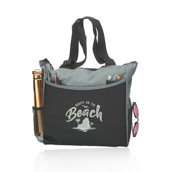 *NEW*  Carry All Polyester Tote Bag - 12-Piece Minimum Order