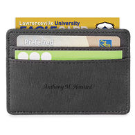 Leather Credit Card Wallet with RFID Protection