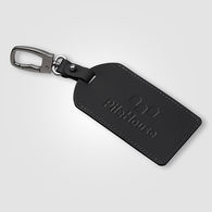 Rubberized PVC�Luggage Tag with Hidden ID Card and Sturdy Metal Carabiner Clip is Made From Recycled Materials