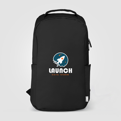 *NEW* 15" Laptop Rubberized PVC Backpack with Dual-Side Pockets, Padded Straps&nbsp;and Full-Color Printing&nbsp;