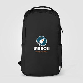 *NEW* 15" Laptop Rubberized PVC Backpack with Dual-Side Pockets, Padded Straps&nbsp;and Full-Color Printing&nbsp;