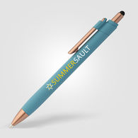 *NEW* Recycled Plastic Bronze-Trimmed Stylus Pen with�Full-Color Printing