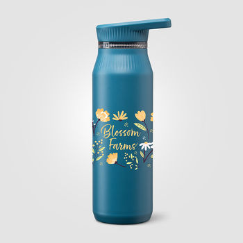 *NEW* 25 oz&nbsp;Recycled Stainless Steel, Vacuum-Insulated, Dual-Lid, Handle Bottle For Hot or Cold Beverages with Full-Color Printing