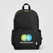 *NEW* 15" Recycled Dual-Pocket Laptop Backpack with Two-Way Oversized Gold Zippers and Full-Color Printing