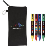 *NEW* POSCA� 4-Piece Paint Marker Set with Carry Pouch for Creative Team-Building Projects Like Drawing On Bottles, Mugs, Shirts, Shoes and More!