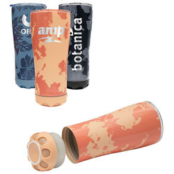 *NEW* Quiksilver&reg; 16 oz Vacuum-Insulated Tumbler with Detachable Light-Up Bluetooth Speaker in the Base!&nbsp;