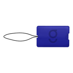 Recyled Poly Luggage Tag with Buttery-Soft Neoskin&reg; Faux Leather
