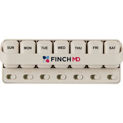 *NEW* Daily Pill and Supplement Organizer with Removable Compartments and Dose Reminders