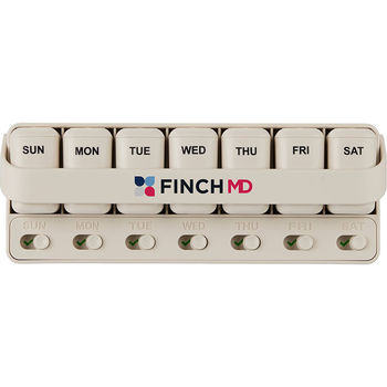 *NEW* Daily Pill and Supplement Organizer with Removable Compartments and Dose Reminders